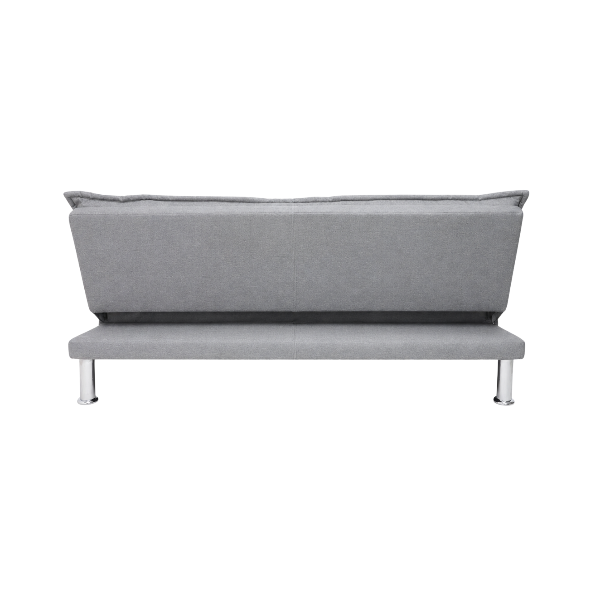 Sofá Cama Confi gris con base cromada
