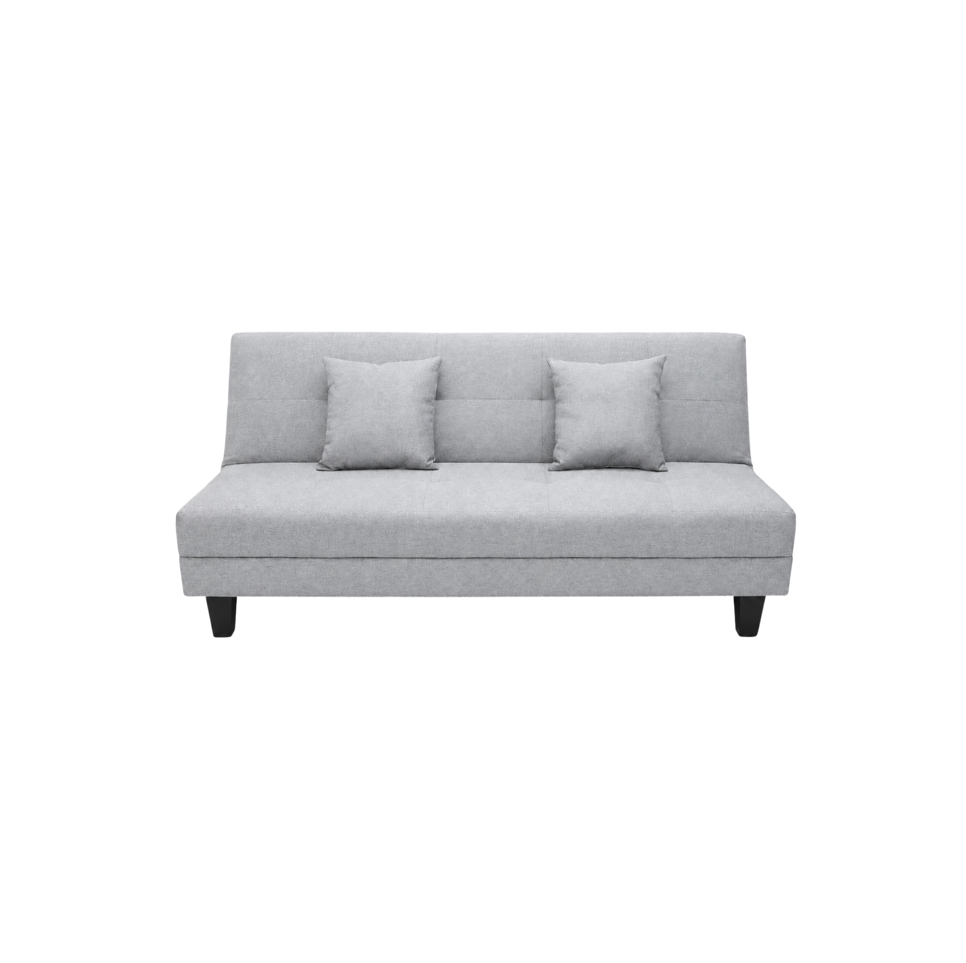 Sofá Cama Pierre Gris con base negra