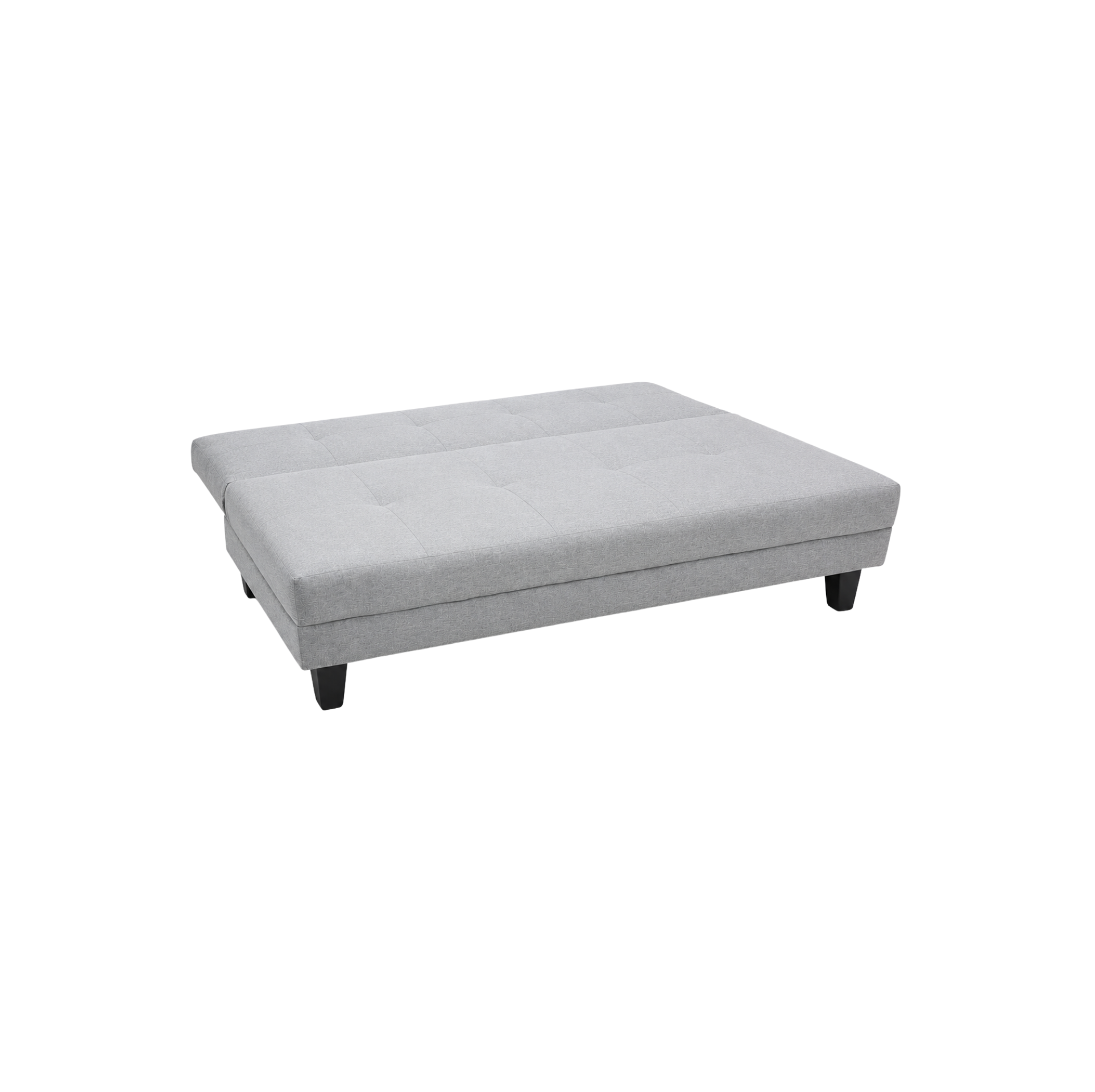 Sofá Cama Pierre Gris con base negra