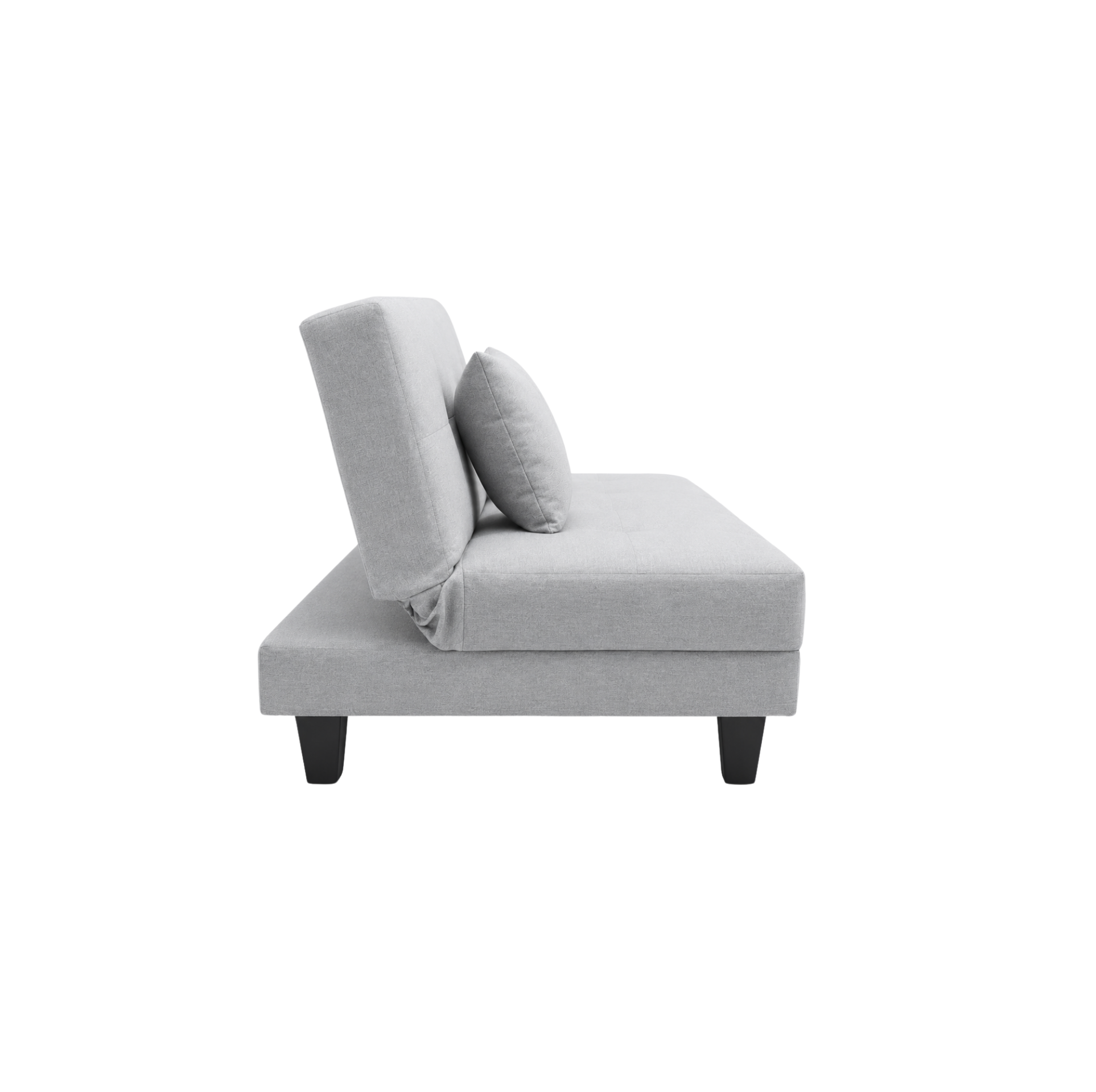 Sofá Cama Pierre Gris con base negra