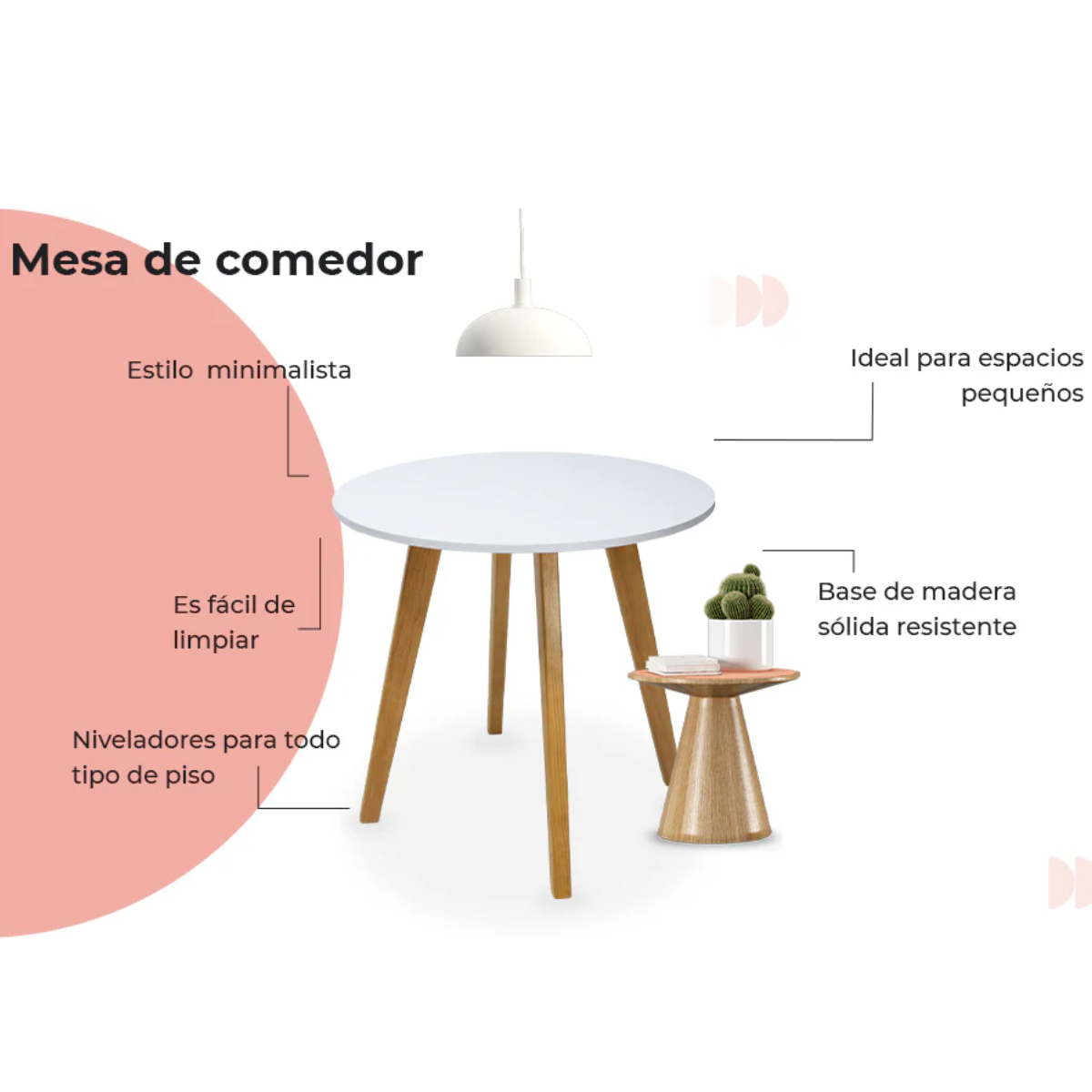 Mesa de Comedor Frankfurt 100cm