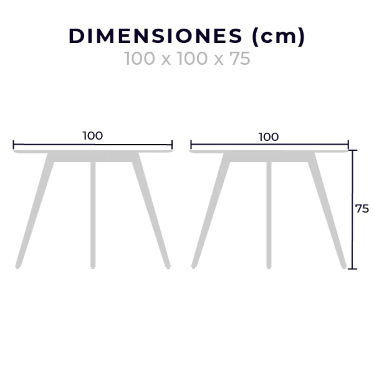 Mesa de Comedor Frankfurt 100cm