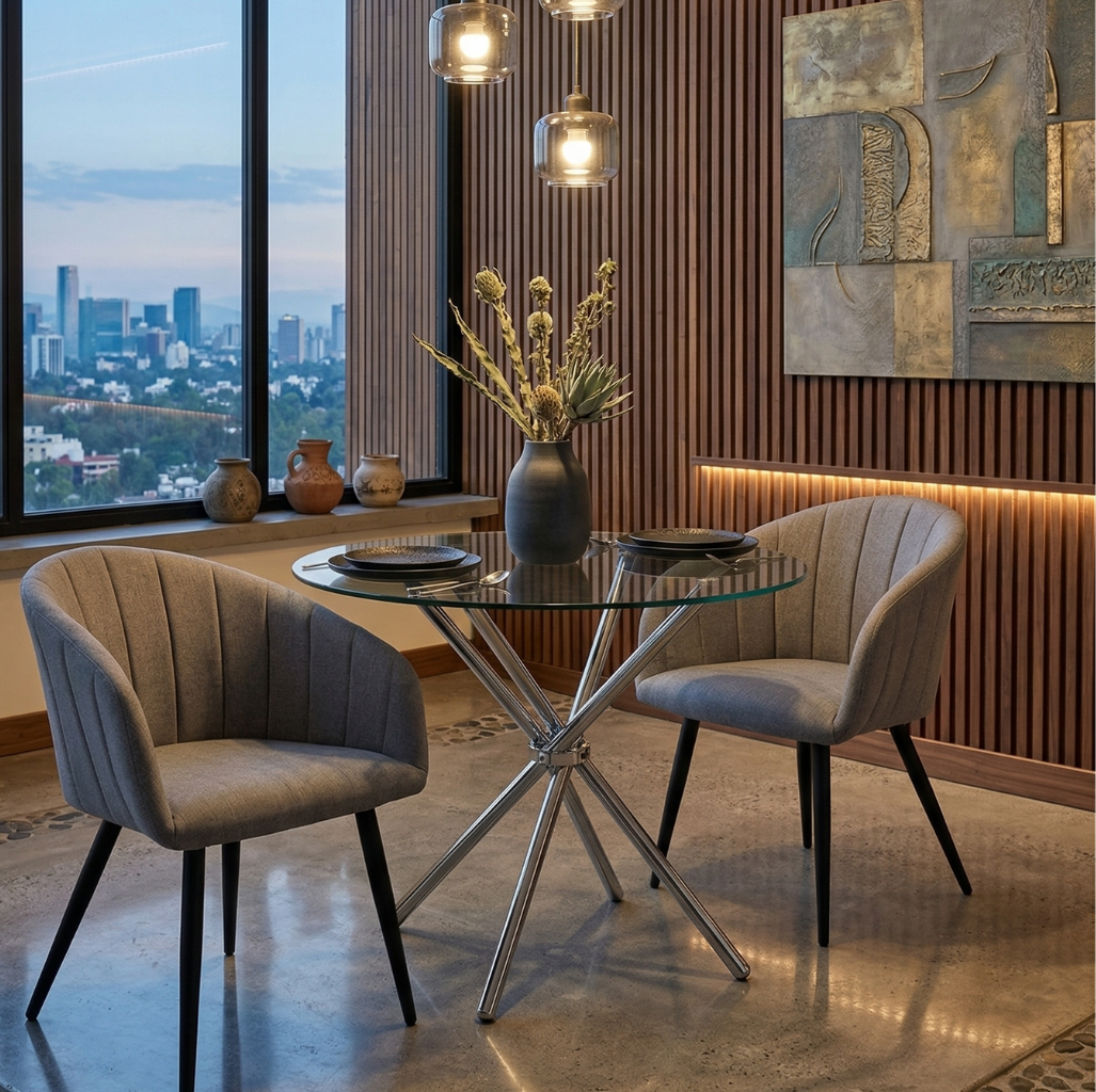 MESA COMEDOR EZRA PATA NOGAL