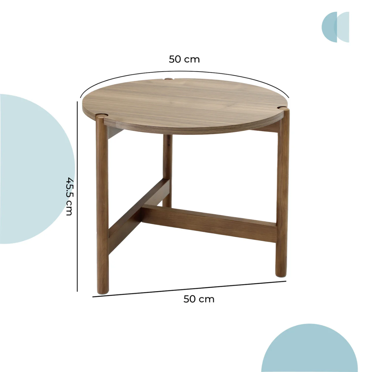 Mesa lateral Palu circular