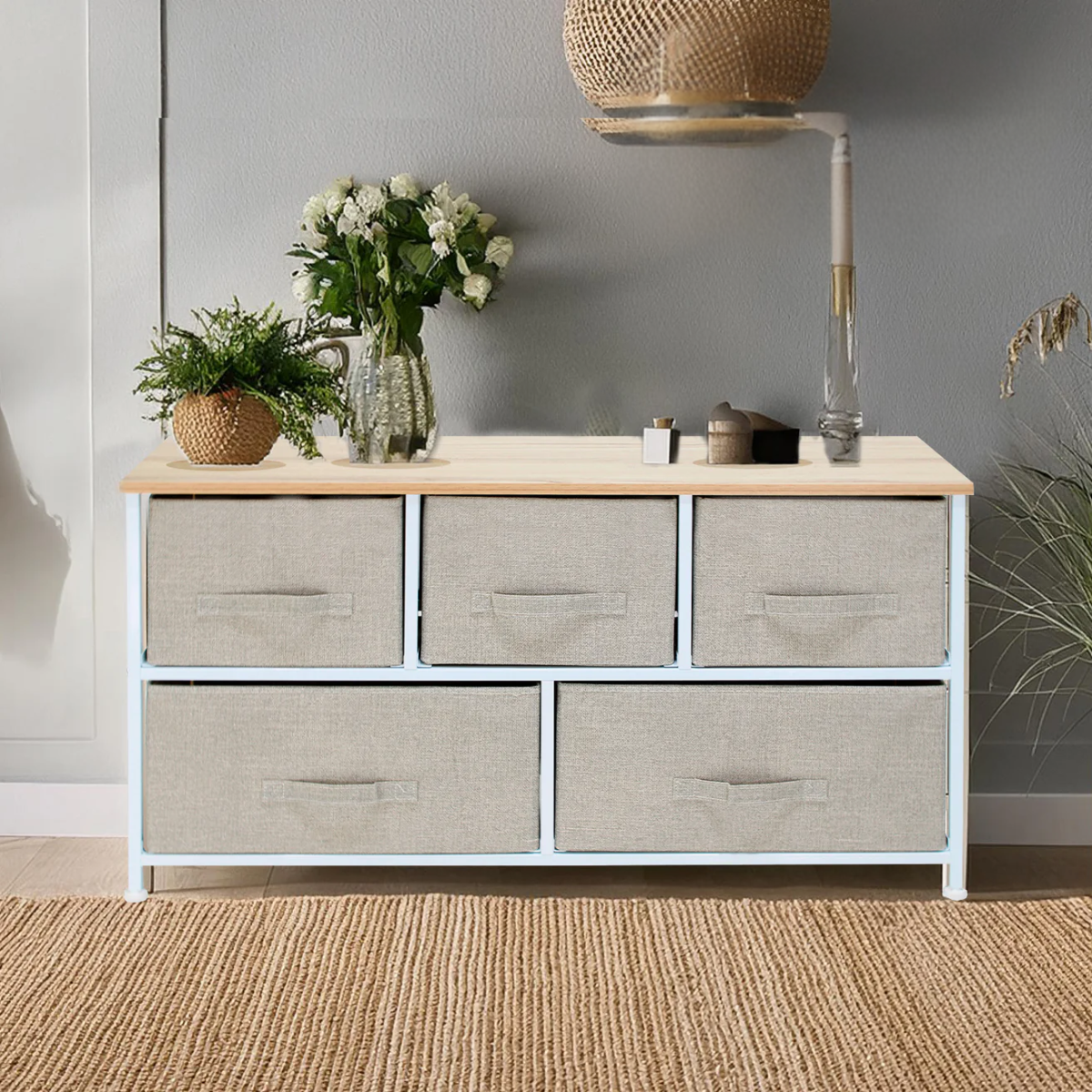 Credenza Organizador Carintia 5 Cajones