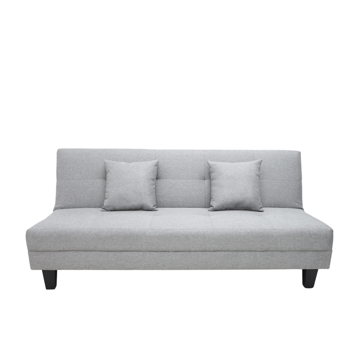 Sofá Cama Pierre Gris con base negra