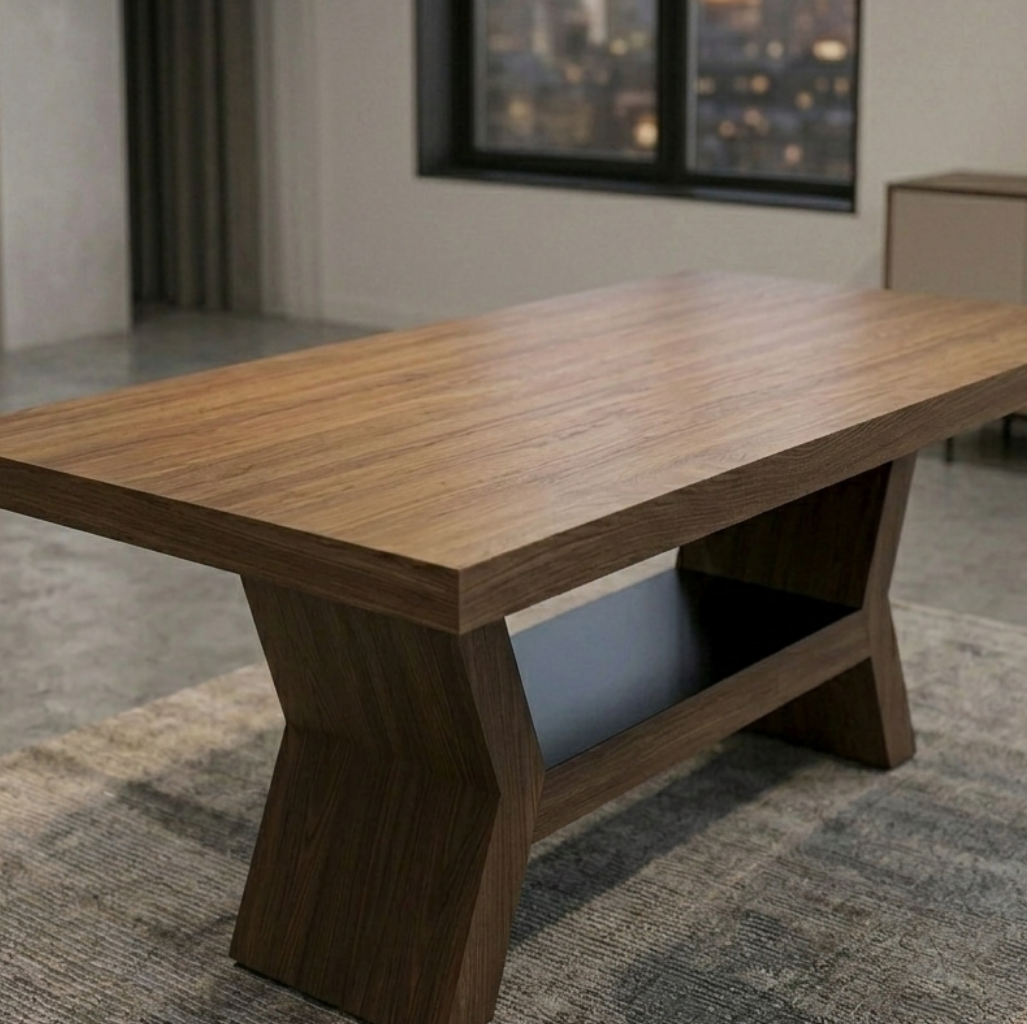 Mesa Comedor Dover Nogal Cafe
