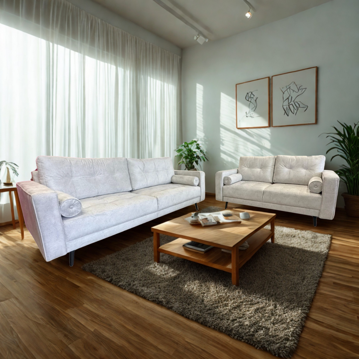 Sala Edimburg Sofá y Love Seat