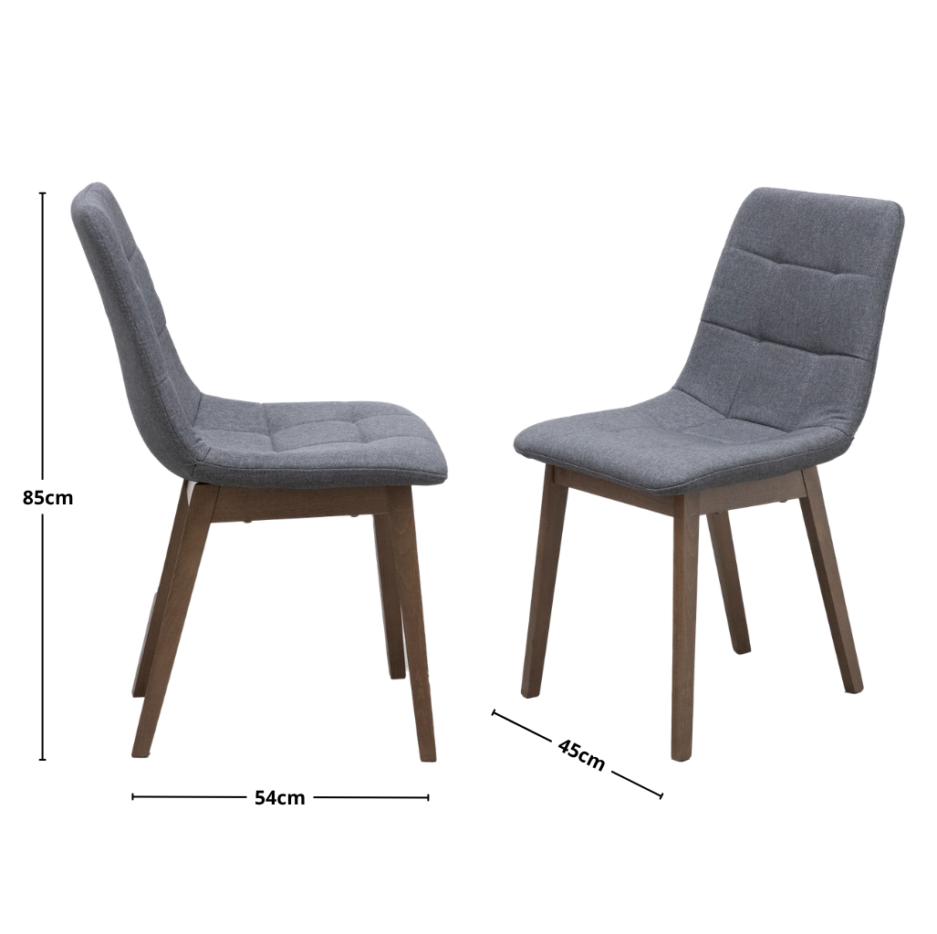 Silla para Comedor Brass Gris pata Merlot