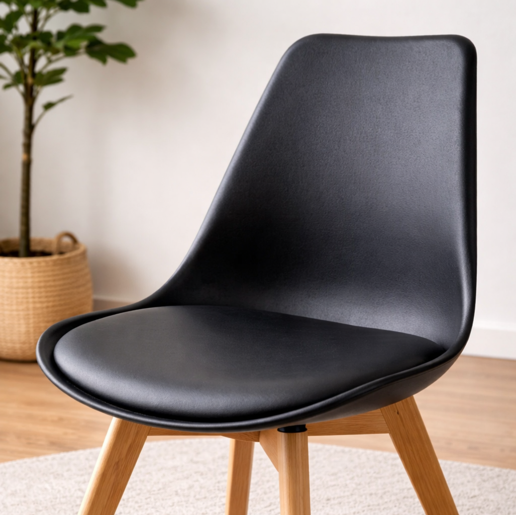 Silla De Madera Para Comedor Capri Estilo Eames Hood