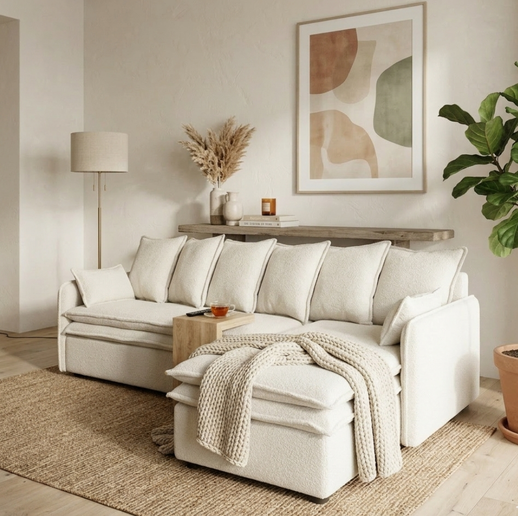 Sala Esquinera Cocy Ice White