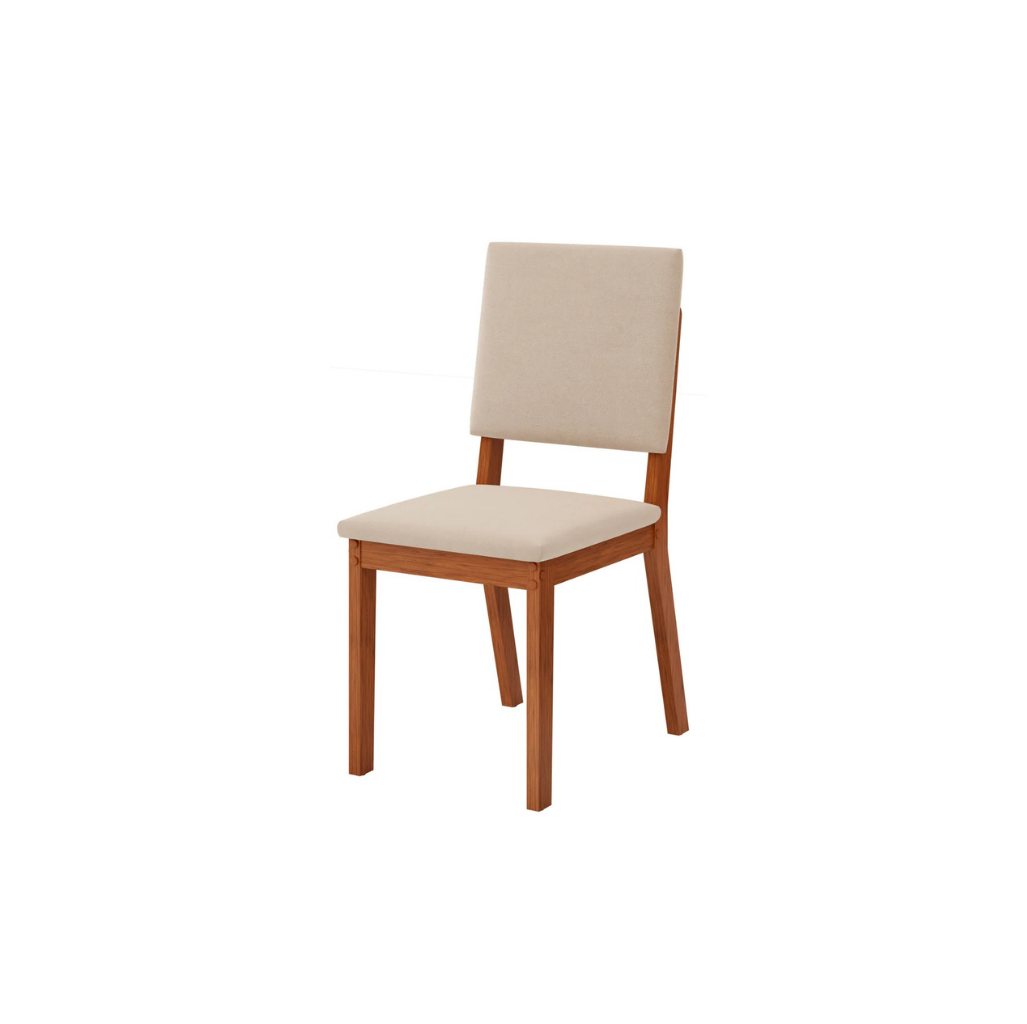 Silla para Comedor Talia freijo / veludo creme