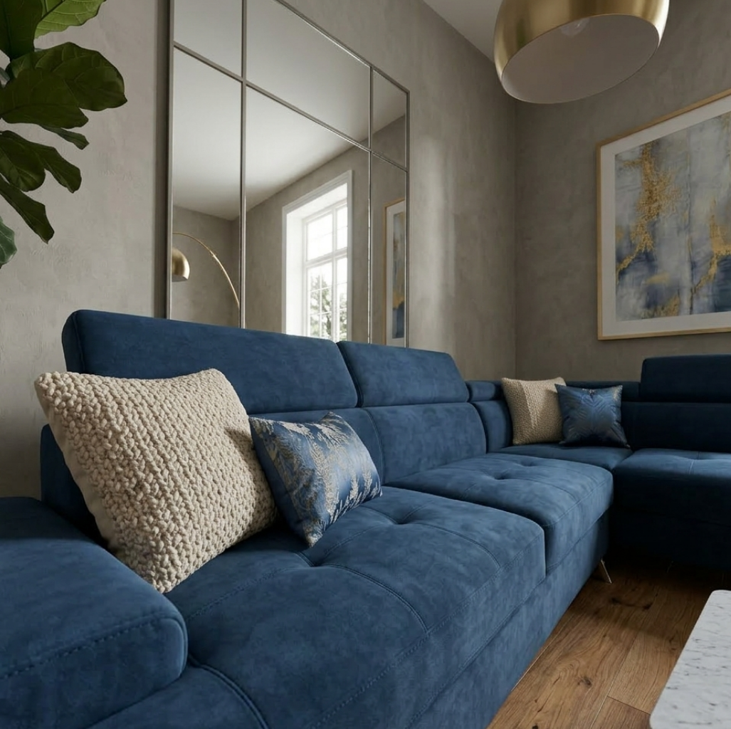 Sala Esquinera Columbus color Azul