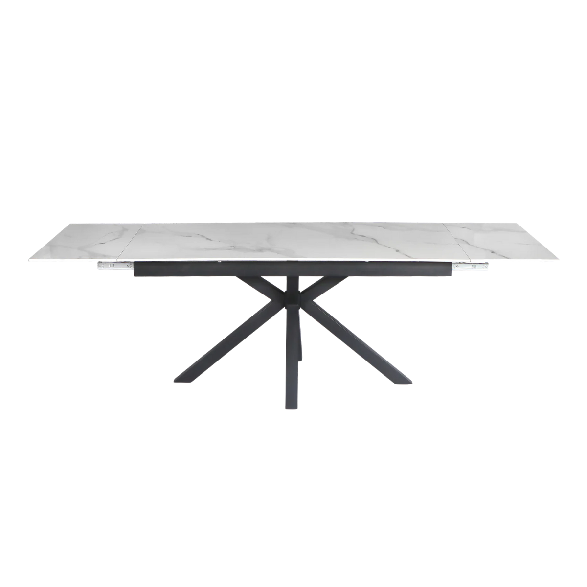 Paquete Mesa Comedor Amalfi white + 10 Sillas Nala Gris