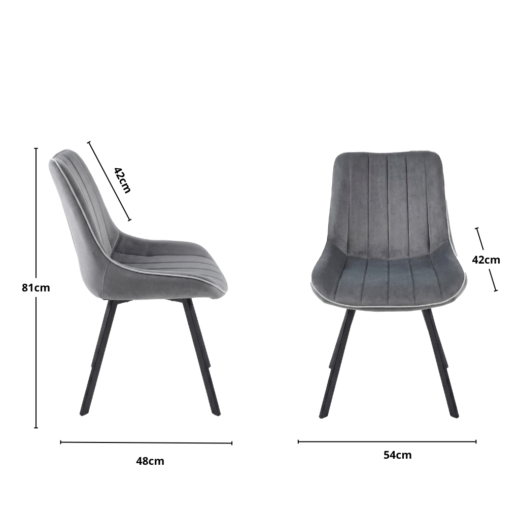 Silla Bolonia Gris