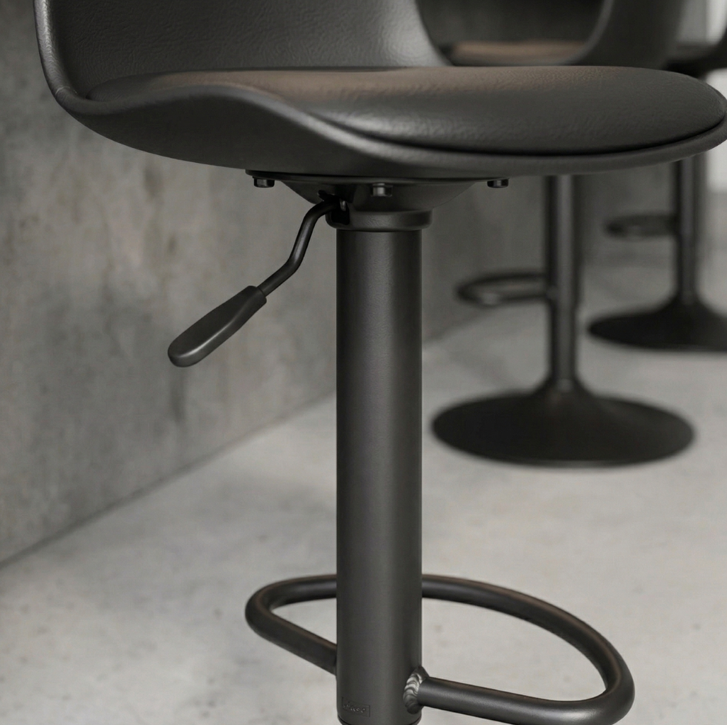 Paquete de 4 Bancos Rick Negro