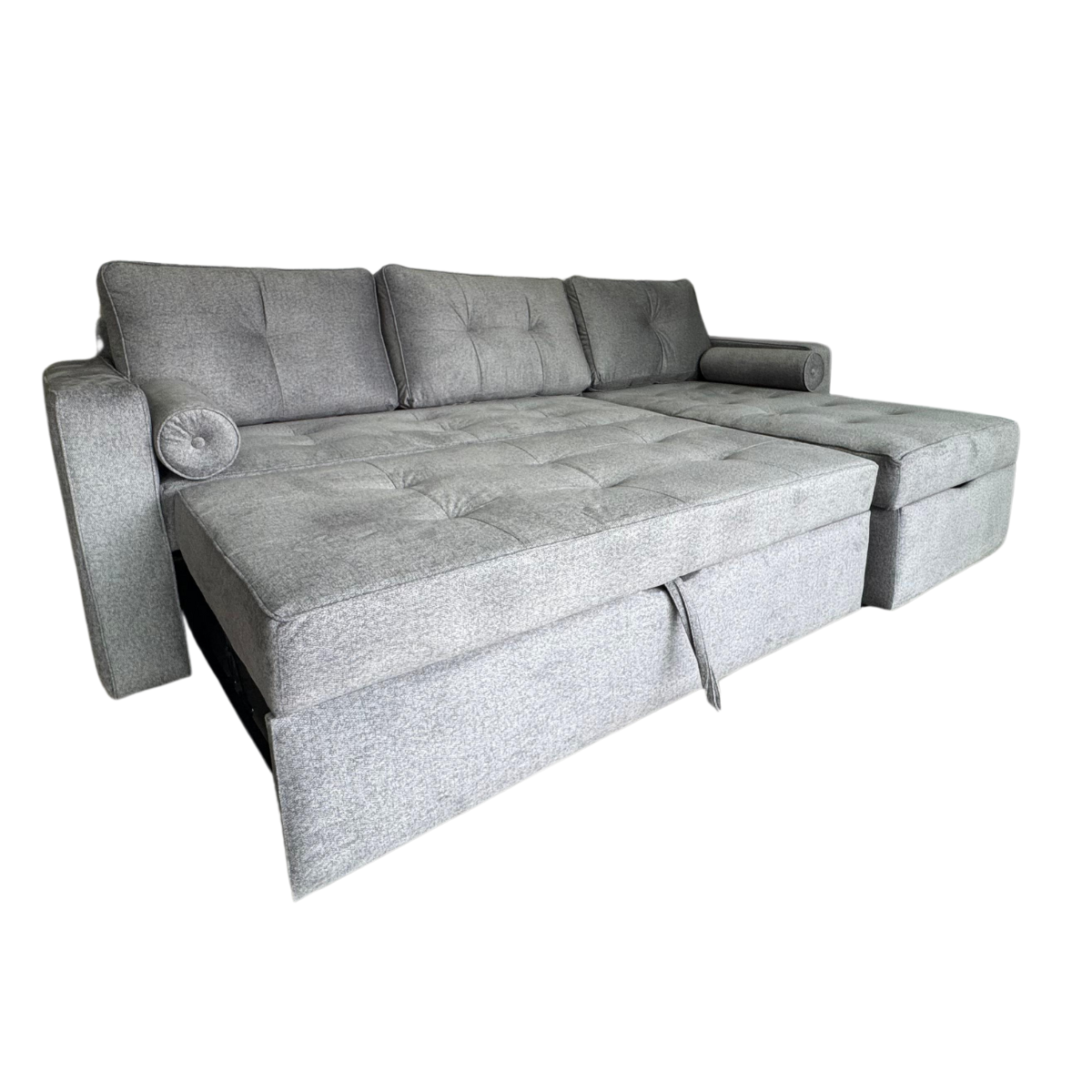 Sala Esquinera Zurich con Sofá Cama gris