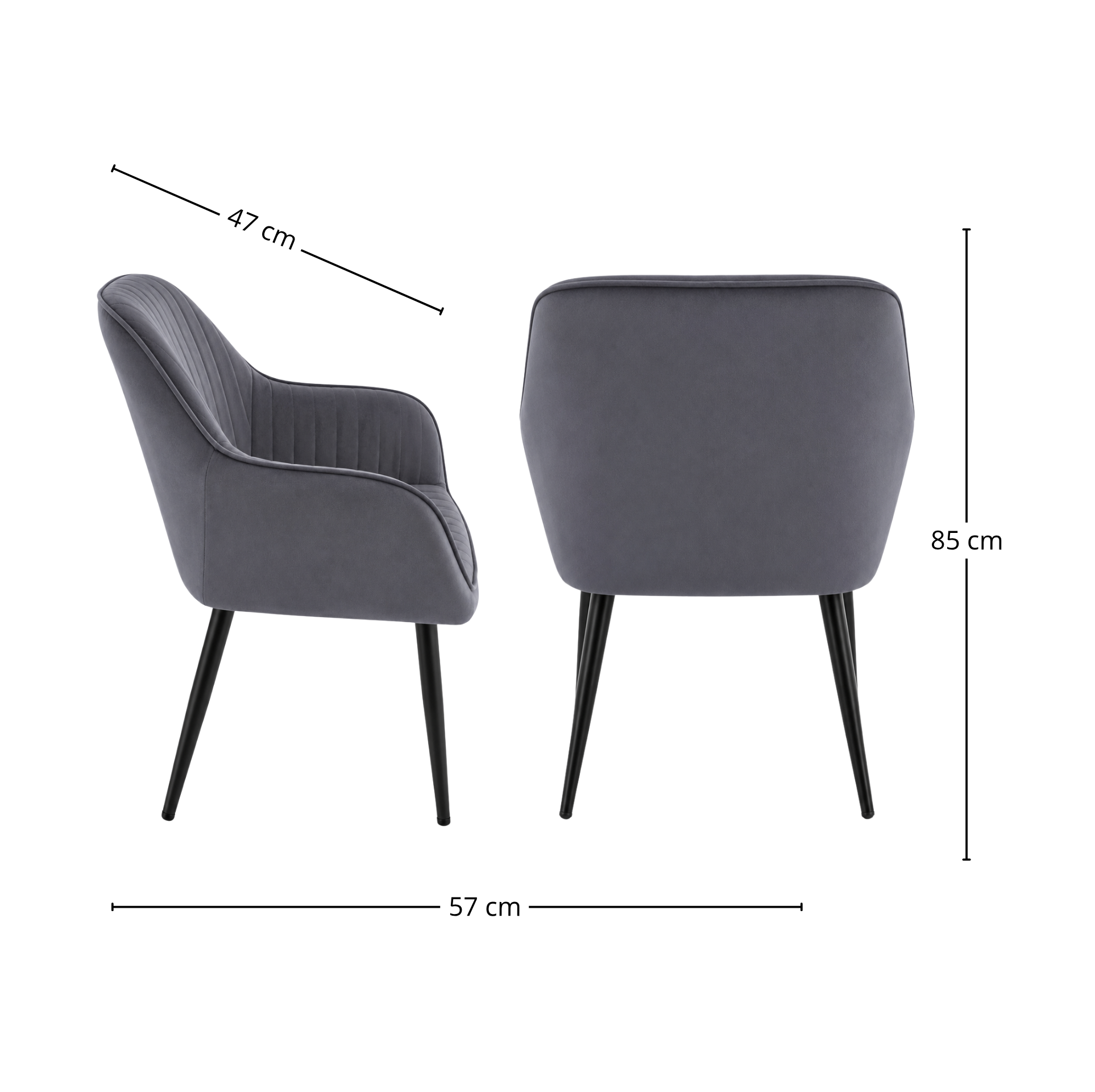 Silla Chelsea Dark Gray