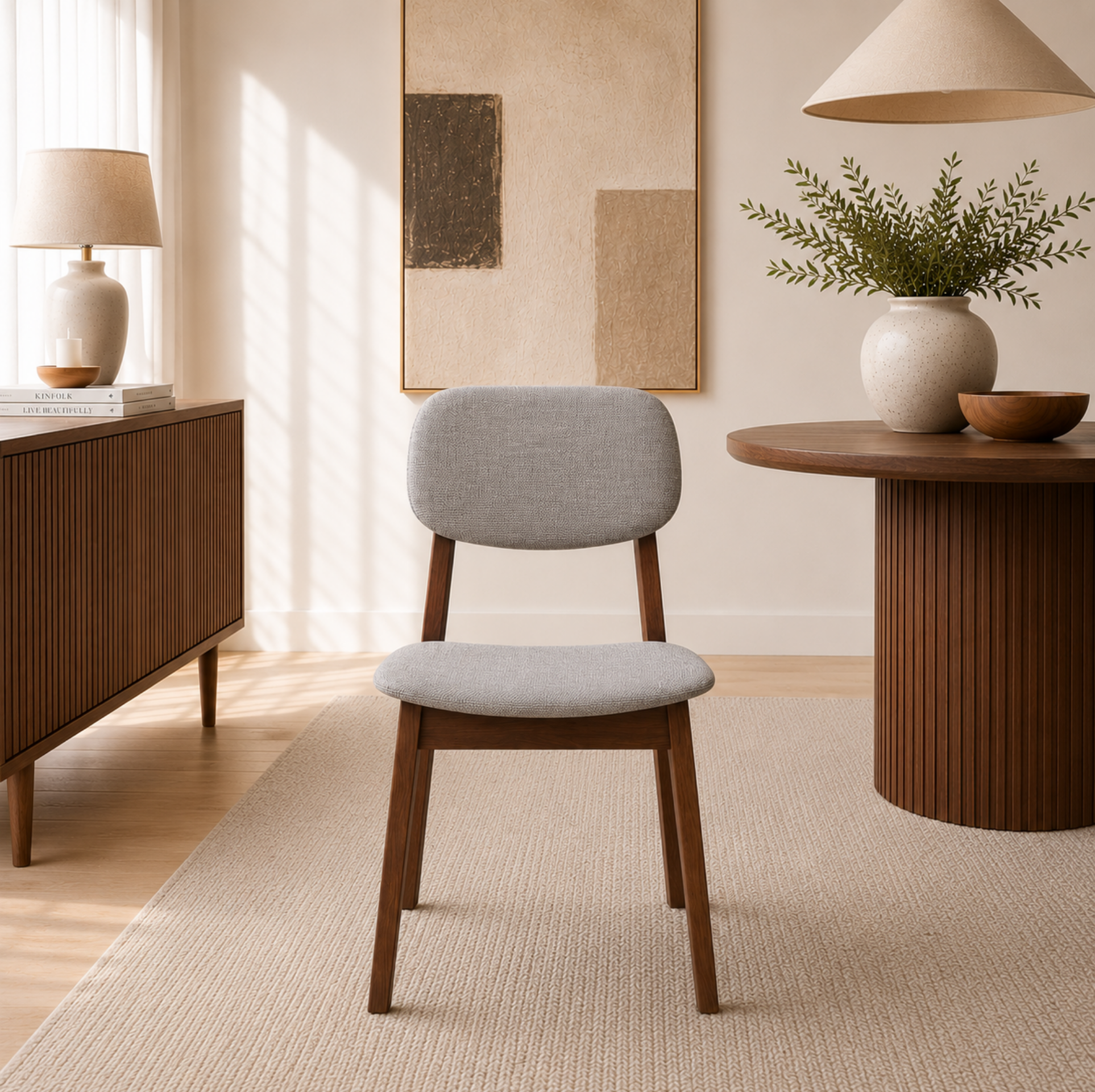 Silla para Comedor Nizza Camel Merlot