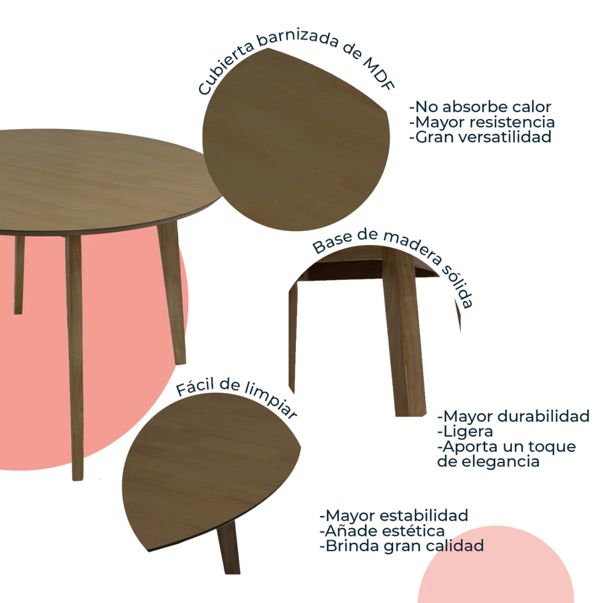 Mesa de Comedor Madeira Chapa 110