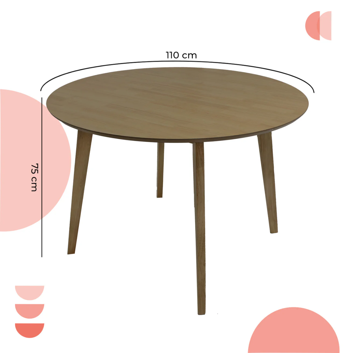 Mesa de Comedor Madeira Chapa 110