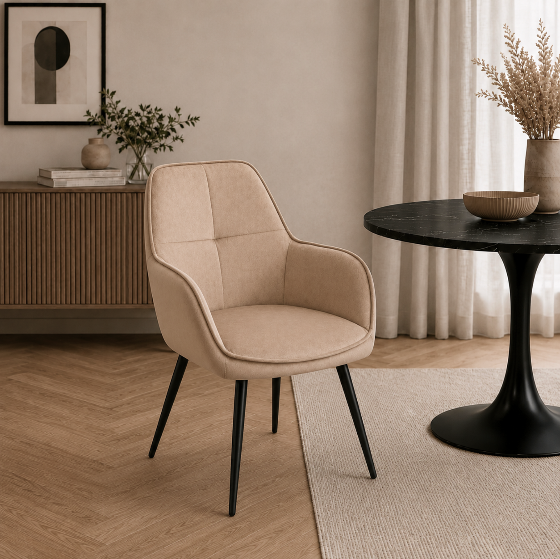 Silla Alcudia Taupe