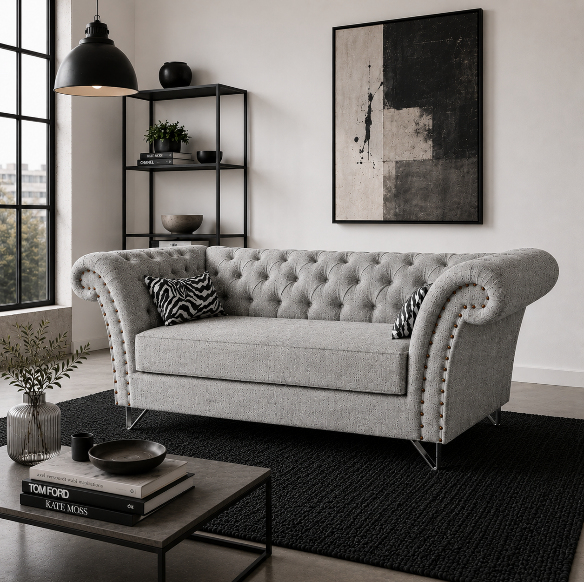 Diván Catherine Luxe Gris