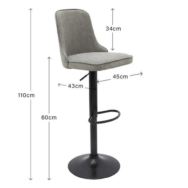Banco para barra Johnson Gris