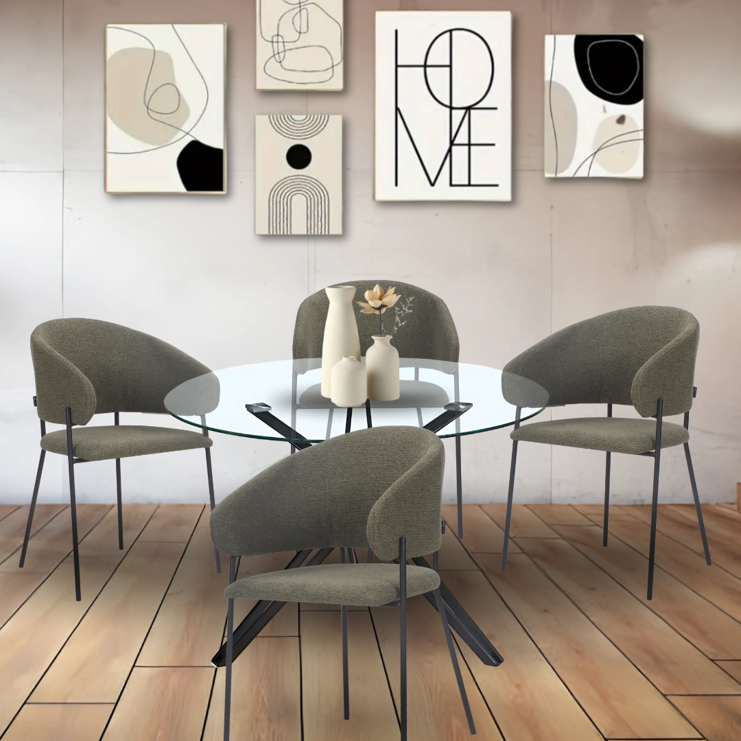 Paquete Mesa Comedor Onno + 4 Sillas Aleza