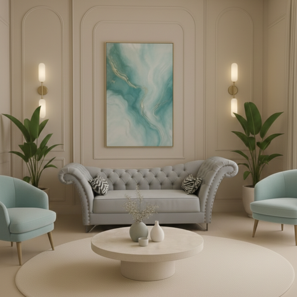 Diván Catherine Luxe Gris