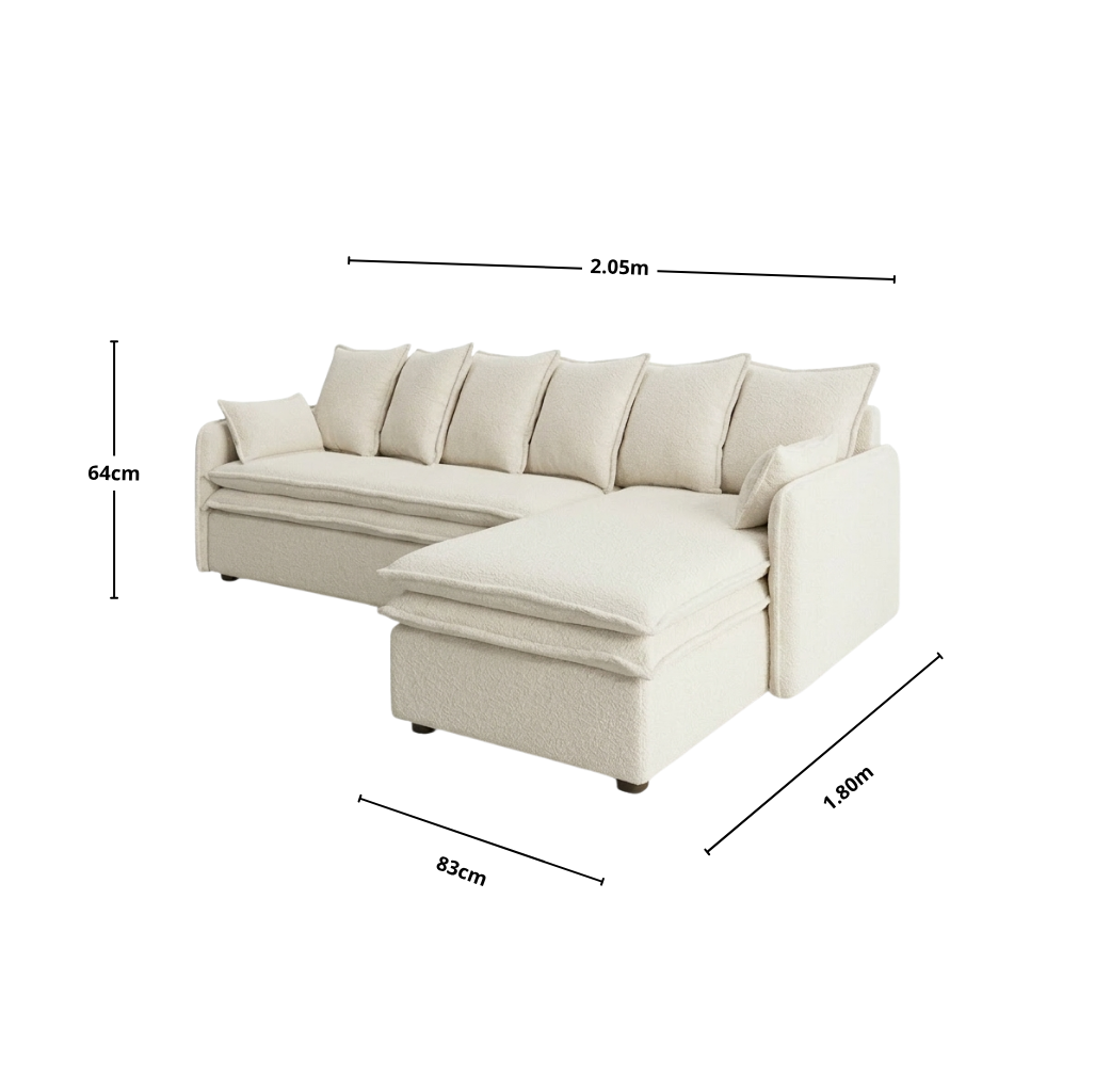 Sala Esquinera Cocy Ice White