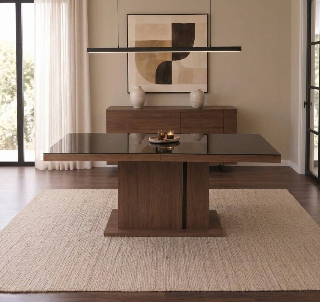 Mesa Comedor Katara en acabado Nogal Café