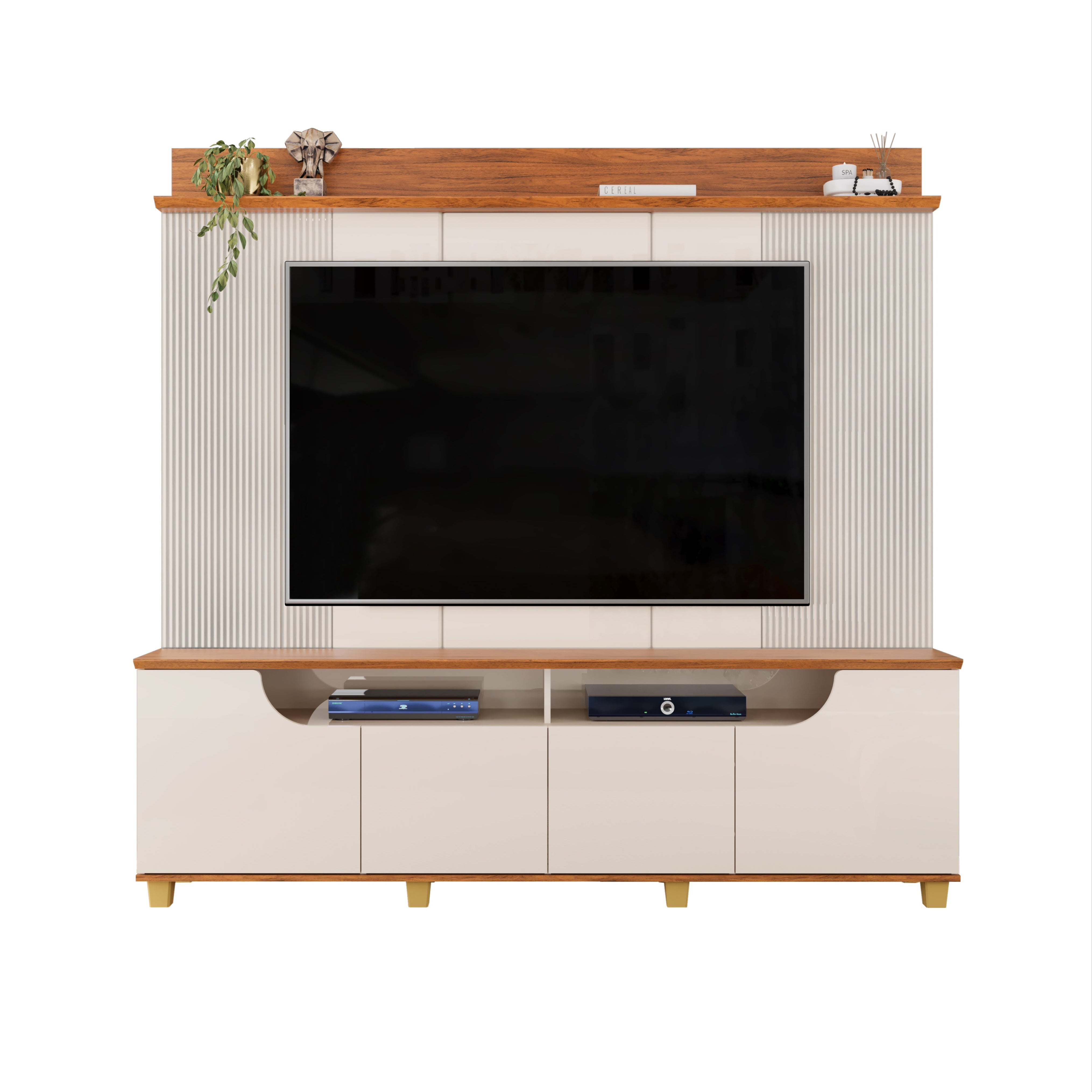 Centro de Tv Gama Freijo /Off White