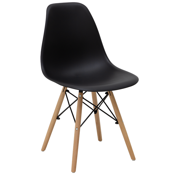 Paquete de Mesa Comedor Lana Nogal Claro + 6 sillas Croswod estilo Eames