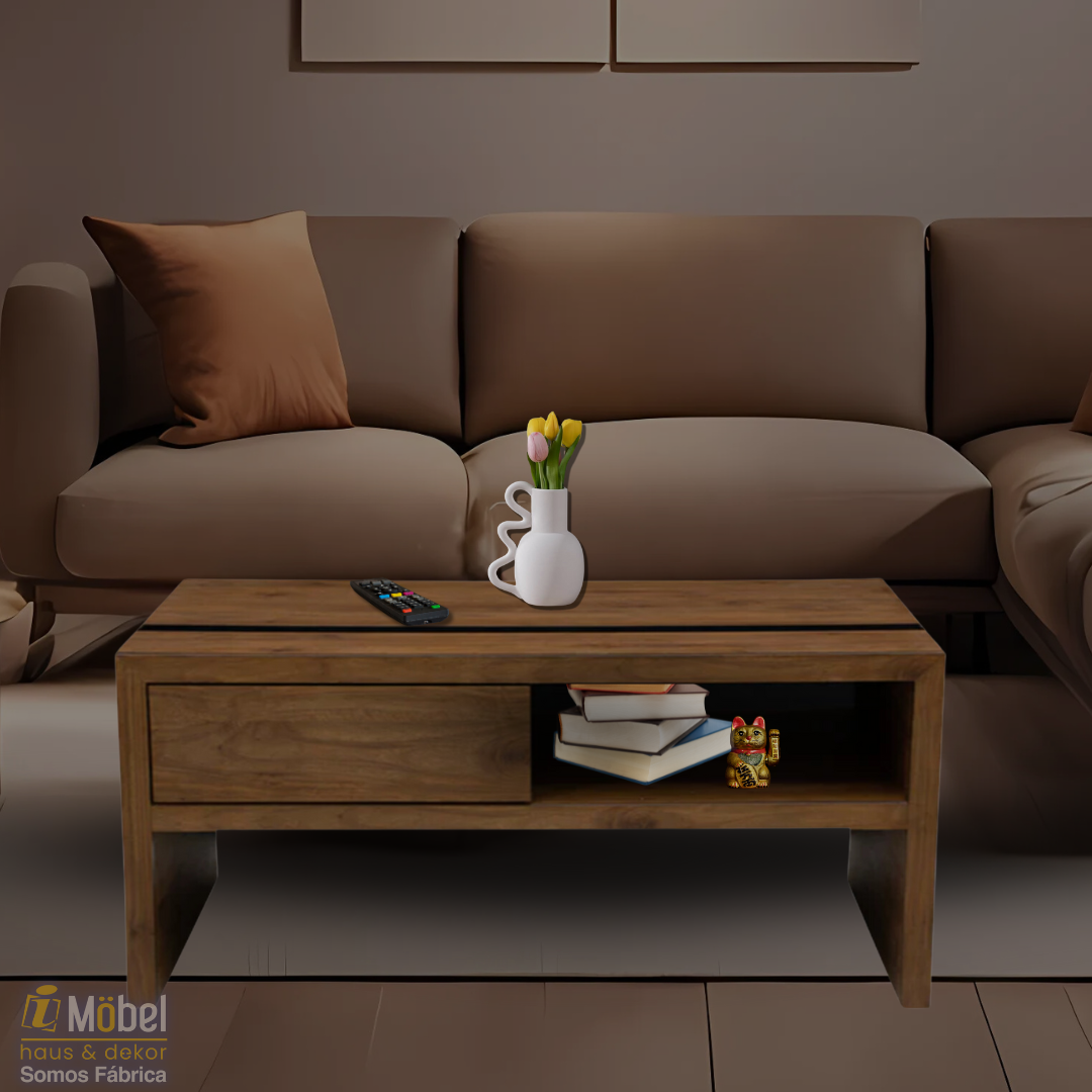 Mesa de Centro Katara II en acabado Nogal Café