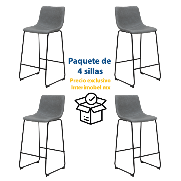 Paquete de 4 Bancos para Barra Carlo