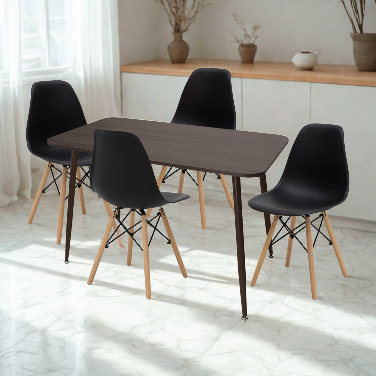 Paquete Mesa Comedor Murcia + Sillas Croswod