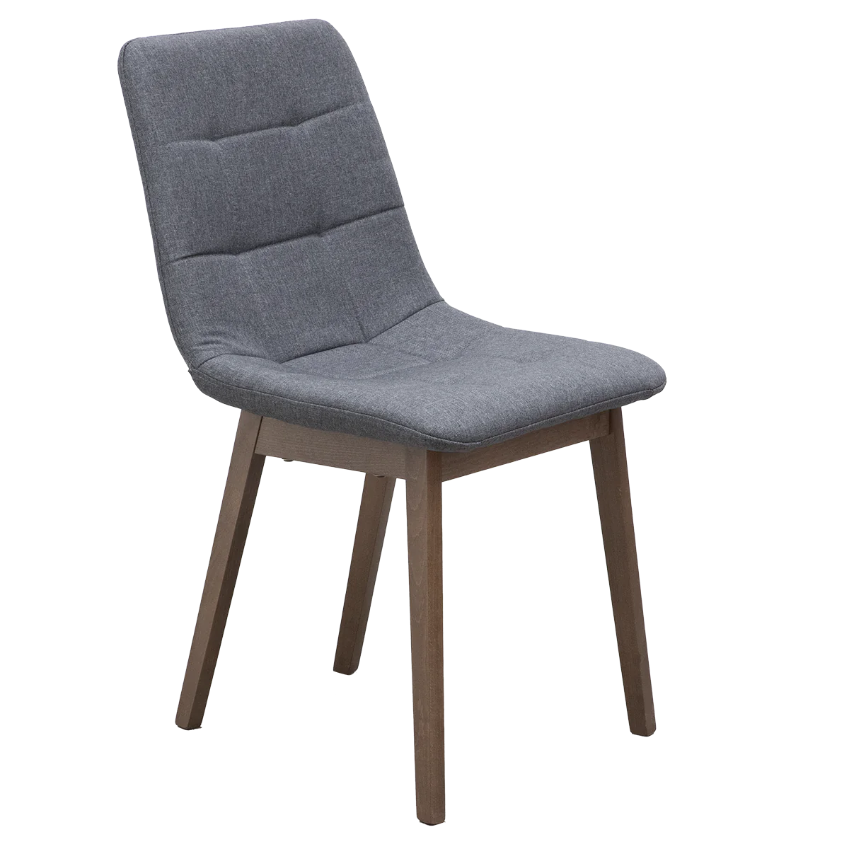 Paquete Mesa Comedor Kuala Redonda / Pata Merlot + 4 Sillas Brass Gris