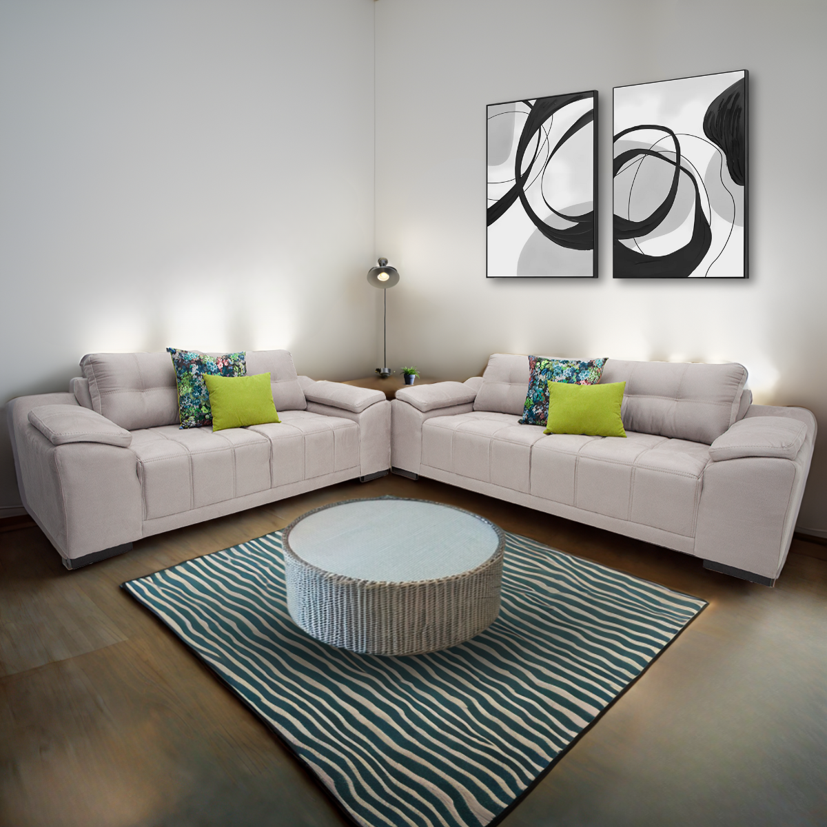 Sala Maluzzi Sofá y Love seat