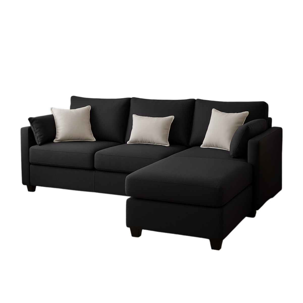 Sala Modular Onyx Negro (fondo blanco)
