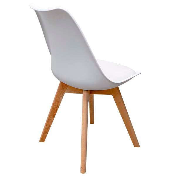 Silla De Madera Para Comedor Capri Estilo Eames Hood
