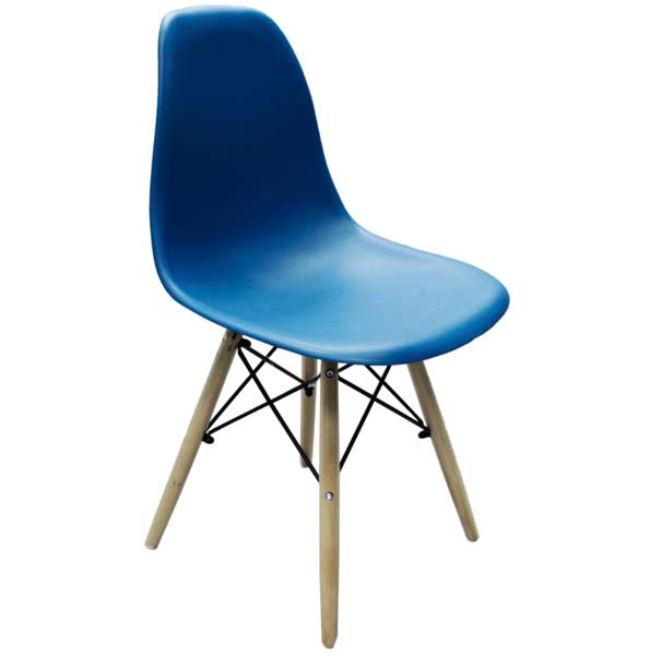 Silla Croswod Minimalista Estilo Eames pata Natural