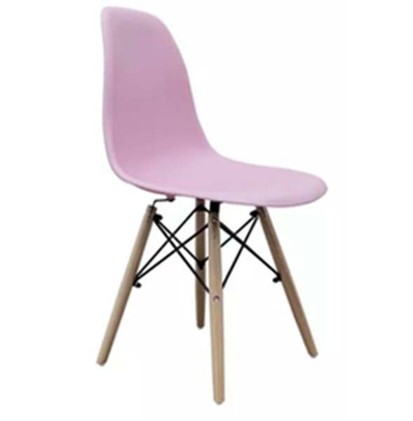 Silla Croswod Minimalista Estilo Eames pata Natural