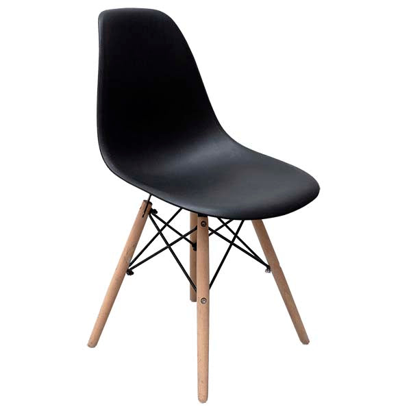 Silla Croswod Minimalista Estilo Eames pata Natural