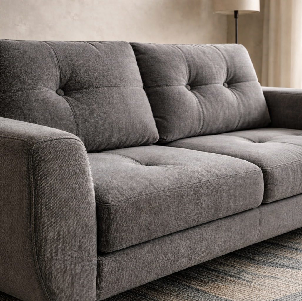 Sala Kenia Sofá y Love Seat Gris