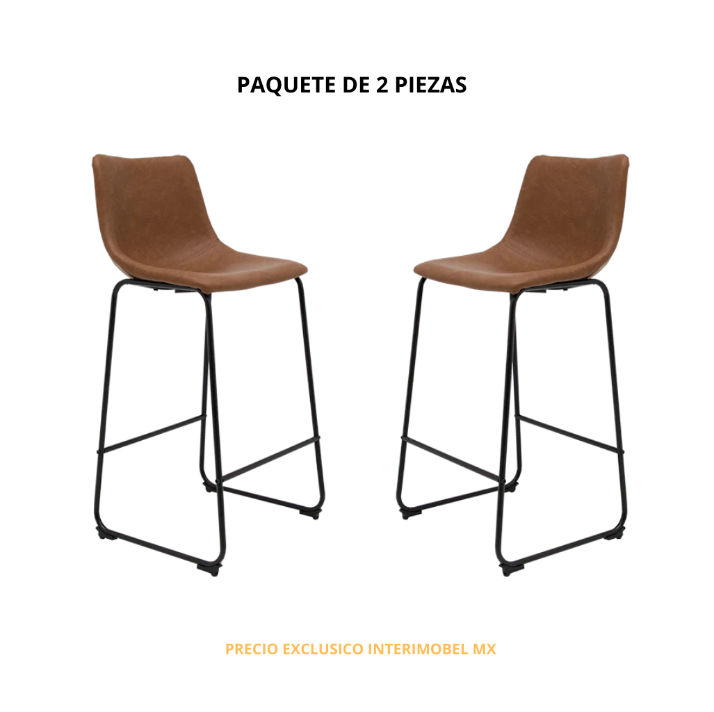 Paquete de 2 Bancos para Barra Carlo Café