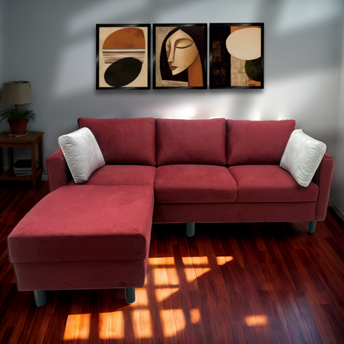 Sala Modular Nilda color Vino