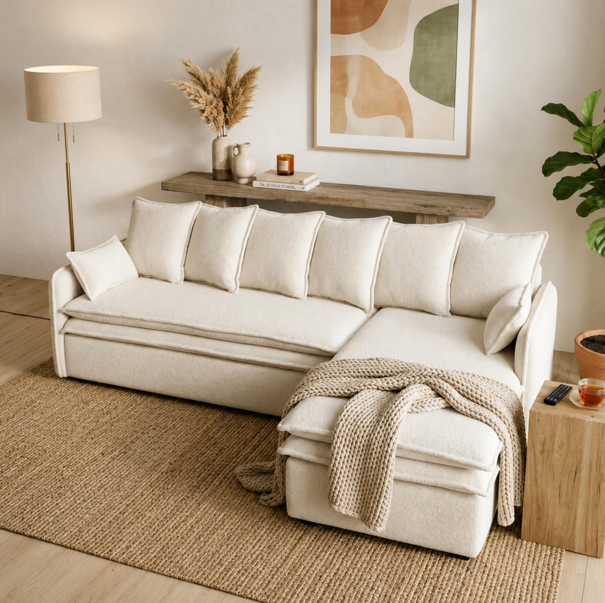 Sala Esquinera Cocy Ice White