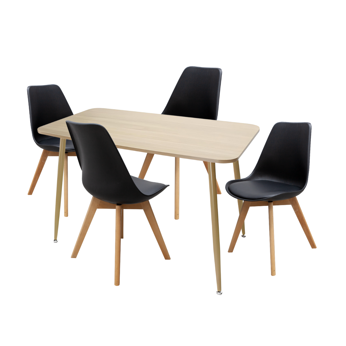 Paquete Mesa Comedor Murcia + 4 Sillas Capri