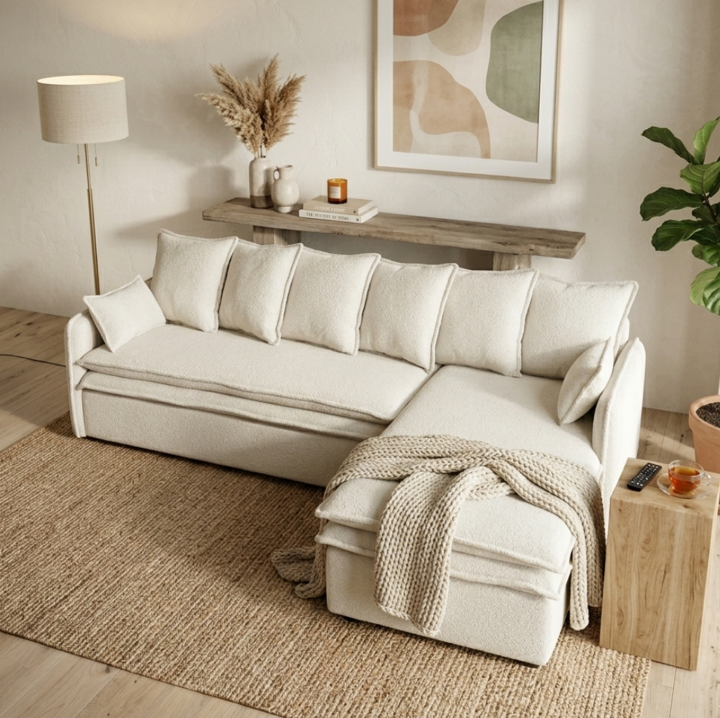 Sala Esquinera Cocy Ice White